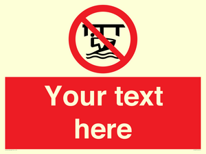 Custom Do not use watercraft in the vicinity of piers